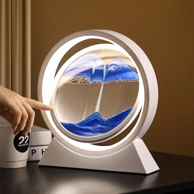 The Dawn - Rotating LED Sand Art Lamp