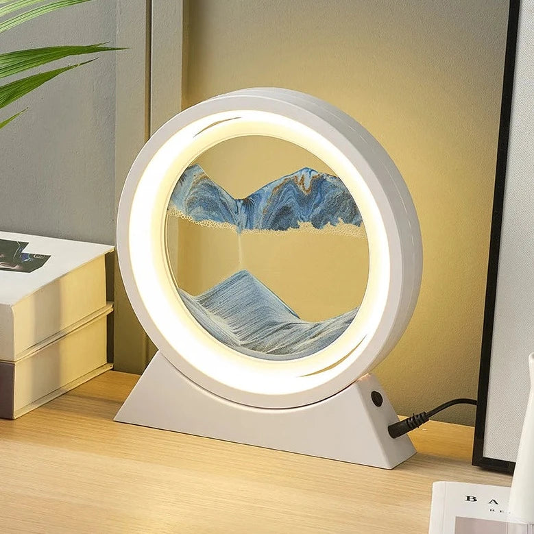 The Dawn - Rotating LED Sand Art Lamp