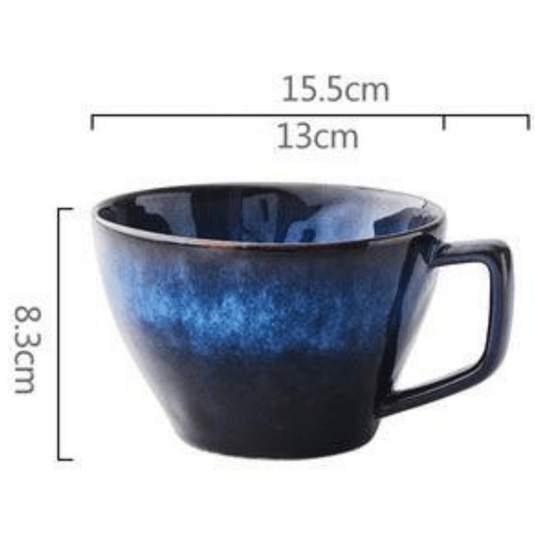 Ocean Waves Deep Blue Soup Cup