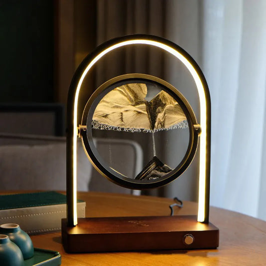 The Spark - LED Sand Art Lamp with Wireless Charger
